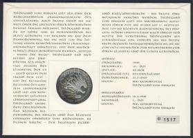 Németország 1998. 10M Ag "Hildegard von Bingen" bélyeges érmés borítékon elsőnapi bélyegző...
