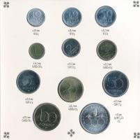 1993. 10f-200Ft (11xklf) forgalmi sor, benne 200Ft Ag "MNB", "Magyarország pénzérméi&...