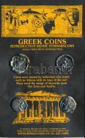 Ókori Görögország 4db ezüstdrachma egyoldalas fém replikája eredeti csomagolásban