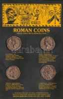 Római Birodalom 4db római érme egyoldalas fém replikája eredeti csomagolásban