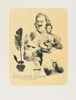 Gyulai Líviusz (1937-2021): Balzac: Les contes drolatiques (borsos történetek). Litográfia, papír, jelzés nélkül. 42,5×33,5 cm