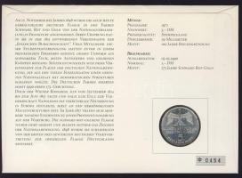 NSZK 1971. 5M Ag "Államalapítás" bélyeges érmés borítékon alkalmi bélyegzővel, hátoldali i...