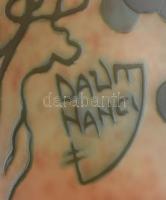 Daum jelzéssel: Üveg díszváza, plasztikus szőlőmintával, jelzett, hibátlan, m: 13 cm