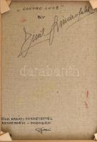 Lindenfeld Emil (1905-1986): "Contro Luce" (ellenfény). Olaj, vászon. Jelzett. Hátoldalán ...