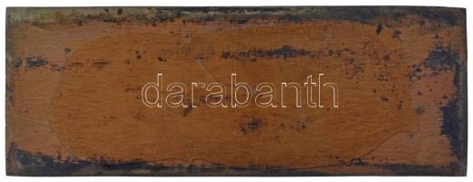 DN "Budapest" egyoldalas, öntött bronz plakett középpontjában az Erzsébet-híddal (38x102mm...