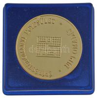 DN Építéstudományi Egyesület - Diplomadíj egyoldalas aranyozott fém emlékérem tokban (42,5mm) T:1 (PP) kis karc