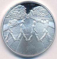 Nagy-Britannia Beatles Abbey Road ezüstözött fém emlékérem (38mm) T:PP felszíni karc
