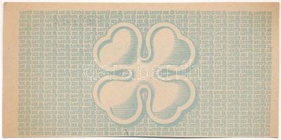 Budapest 1950. "65. Magyar Osztálysorsjáték" 1. osztály 1/4 sorsjegy, "B"-soroza...