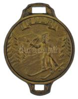 Németország DN "Weimar / Ullr" kétoldalas, részben zománcos, kompozit sportérem hátoldalon...