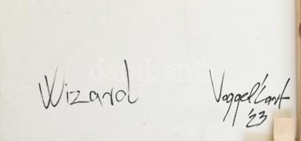 Vogel Ádám (1986-): Wizard. Akril, vegyes technika, vászon. Jelzett a hátoldalán. 50x40 cm