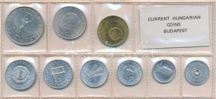 1976. 2f-10Ft (9xklf) érmés forgalmi sor fóliatokban T:1 kis patina
Adamo FO9