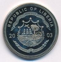 Libéria 2003. 5$ Cu-Ni "Columbia űrrepülőgép" T:BU 
Liberia 2003. 5 Dollars Cu-Ni "C...