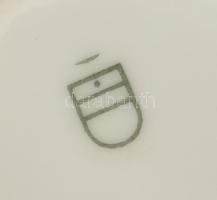 Cseh Altwien kosárka, matricás porcelán, jelzett, kopásokkal, m: 11 cm