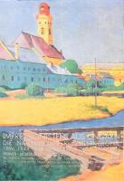 1997 Impressionisten aus Ungarn: Die Nagybányaer Künstlerkolonie 1896-1944. Städtisches Kramer Museum, Kempen. Kiállítási plakát, papír. Hajtásnyomokkal. 68x48 cm