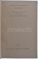 Max Hirmer, Max Dieckhoff: Griechische Münzen Siziliens (Szicília görög érméi). Insel Kiadó, Lipcse,...