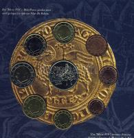 Belgium 2002. 1c-2€ 8klf db + "Aranysarkantyús csata" emlékérem szettben T:BU