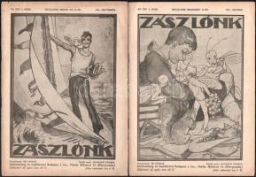 1918-1921 Zászlónk XVIII. és XX. évfolyamának 2 db száma