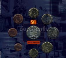 Belgium 2003. 1c-2€ 8klf db + "50 éves a Televízió" emlékérem szettben T:BU