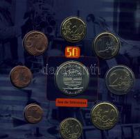 Belgium 2003. 1c-2€ 8klf db + "50 éves a Televízió" emlékérem szettben T:BU