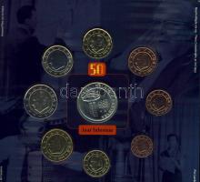 Belgium 2003. 1c-2€ 8klf db + "50 éves a Televízió" emlékérem szettben T:BU