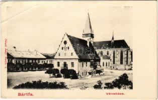 Bártfa, Bardiov, Bardejov; Városháza. Divald Adolf 1. / town hall (EB)