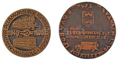 8 darabos magyar emlékérem tétel, 4 darab dísztokban, közte "Testvérhegyi FT üzembehelyezése&qu...