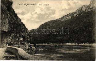 1912 Orsova, Kazán részlet. Hutterer G. kiadása / gorge (EB)