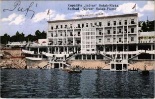 1917 Fiume, Rijeka, Susak; Kupaliste Jadran / Seebad / Hotel