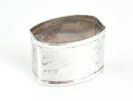 Ezüst (Ag) szalvétagyűrű, jelzett, vésett: Fiorella, 5x3,5 cm, nettó: 20g