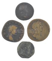 Római Birodalom 4db bronz érméből álló tétel, közte hamisak is! T:2-,3 Roman Empire 4pcs bronze coin lot, between them fakes! C:VF,F