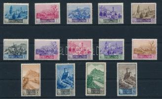Definitive stamps: Landscapes set, Forgalmi bélyegek: Tájak sor
