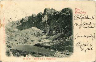 1900 Tátra, Magas-Tátra, Vysoké Tatry; Felkai tó / Felker See / Jezioro Felker / lake (EK)