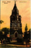 1910 Zimony, Semlin, Zemun; Spomenik / Millenium Denkmal / Millennium emlékmű / Millennium monument (EK)