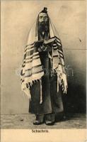 1908 Schachris. S.M.P. Kraków 1906. 39. / Shacharit. Jewish man praying in tallit. Judaica