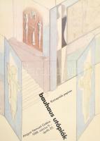 1988 Bauhaus utópiák. Magyar Nemzeti Galéria, Bp. Kiállítási plakát. Nyomat, papír. 84×59 cm.