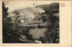1913 Nyustya-Likér, Hnústa-Likier; vasgyár, sodronypálya / iron factory, works, ropeway transport (EK)
