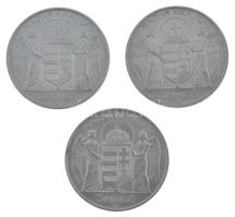 1943. 5P Al "Horthy Miklós születésének 75. évfordulójára" (3x) T:2 kis ph. Adamo P8.3