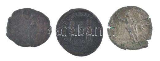 Római Birodalom 3db klf Ag Denarius, Antoninianus a III. századból, közte Maximianus Herculius, Volu...
