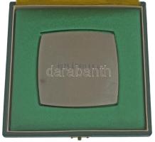 1975. "Fejér megyei tanács / 1975 április 4" egyoldalas ezüstpatinázontt emlékplakett &quo...