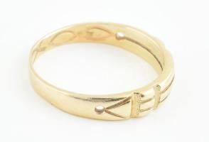 Arany (Au/14k) Atlantisz gyűrű, jelzett, nettó: 4,1 g. m: 64