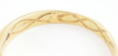 Arany (Au/14k) Atlantisz gyűrű, jelzett, nettó: 4,1 g. m: 64