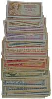 Jugoszlávia 89db-os vegyes dinár bankjegy tétel T:III,III- Yugoslavia 89pcs of mixed dinar banknote lot C:F,VG