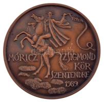 Rajki László (1939-) 1989. "Móricz Zsigmond Kör Szentendre" kétoldalas bronz emlékérem (42...