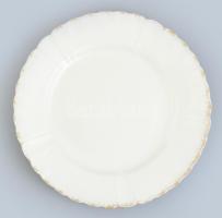 Francia Sarreguemines tortatál, jelzett, minimális kopásokkal, d: 30,5 cm