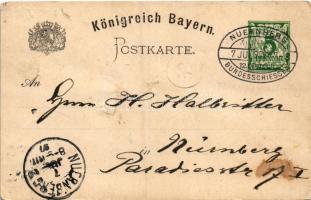 1897 (Vorläufer) XII. Deutsches Bundesschießen Nürnberg 4. bis 11. Juli 1897 / German federal shooti...