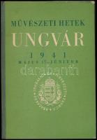 Művészeti hetek Ungvár 1941 május 17. - június 8. Vitéz leveldi Kozma Miklós előszavával. Bp., 1941, Országos Irodalmi és Művészeti Tanács,(Athenaeum-ny.), 134+2 p.+6 (fekete-fehér képtáblák) t. Kiadói kopott félvászon-kötés.