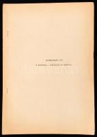 cca 1975 Szamizdat stencilezett kiadvány: "Magyarország 1956, a forradalom előzményei és utóéle...