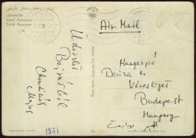 1971 Képeslap Chrudinák Alajos tévériporter aláírásával