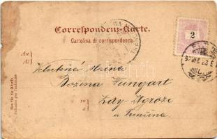 1898 (Vorläufer) Lovran, Lovrana; Porto / Hafen / kikötő / port (b)