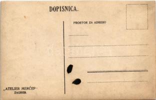 Zagreb, Zágráb; kalapos hölgyek / ladies with hats. Atelier Mercep photo